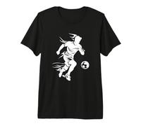 Giocatore di Calcio Che disegna Il Calcio Maglietta Premium