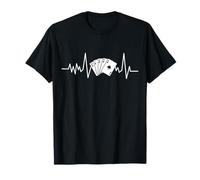 Giocatore di carte Poker Heartbeat Royal Flush Maglietta