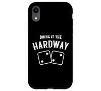 Giocatore di Craps del casinò che lo fa il Hardway Dadi Due Custodia per iPhone XR
