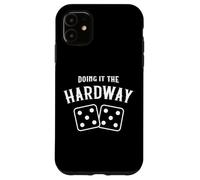 Giocatore di Craps del casinò che lo fa il Hardway Dice Fives Custodia per iPhone 11
