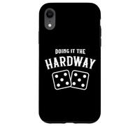 Giocatore di Craps del casinò che lo fa il Hardway Dice Fives Custodia per iPhone XR