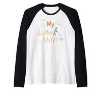 Giocatore di Croquet Gioco del Croquet Funny Vintage Croquet Maglia con Maniche Raglan