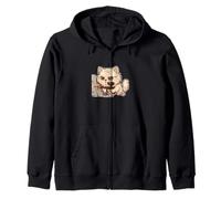 Giocatore di Gatto Persiano Paintball Felpa con Cappuccio