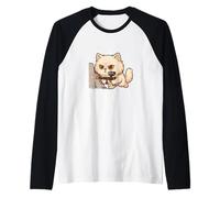 Giocatore di Gatto Persiano Paintball Maglia con Maniche Raglan