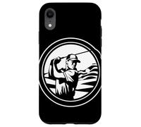 Giocatore di golf che disegna il putting green Custodia per iPhone XR