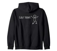 Giocatore di golf divertente di oggi bastone del salto umano della gioia Felpa con Cappuccio