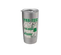 Giocatore di golf Par Tee Girl Fore Good Funny Golfer Bicchiere termico in acciaio inox doppia parete