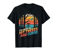 Giocatore di Golf retrò I'm Here to Hit Trees And Curse Maglietta