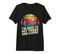 Giocatore di Golf retrò I'm Here to Hit Trees And Curse Maglietta Premium