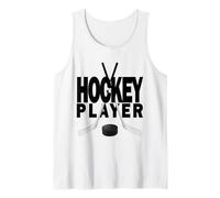 Giocatore di Hockey con Disco e bastoni - Quello Che Amo Fare, Giocare Canotta