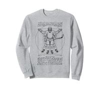 Giocatore di Hockey su Ghiaccio Vitruviano Uomo Leonardo da Vinci Sport Felpa