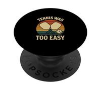 Giocatore di Pickleball retrò Il tennis era troppo facile PopSockets PopGrip Adesivo
