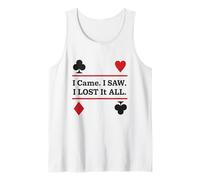 Giocatore di Poker Blackjack Casino Sarcasmo Gioco D'Azzardo Las Vegas Canotta