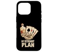 Giocatore di poker del casinò Il mio giocatore di carte di poker del piano di pension Custodia per iPhone 16 Pro