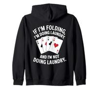 Giocatore di Poker Fold Gioco D'Azzardo Texas Hold Em Felpa con Cappuccio