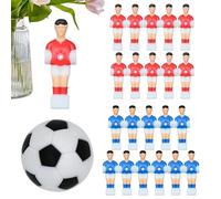 Giocatore di ricambio per calcio, calciatore balilla, 22 personaggi da tavolo in resina | Bambole da gioco per interni, attrezzature da hockey, pezzi di ricambio per tavoli da calcio standard per