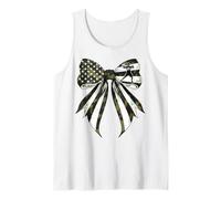 Giocatore di rugby 4 luglio Bandiera Americana Camouflage Coquette Canotta