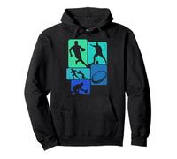 Giocatore di rugby Retro Allenatore di rugby Sport Calcio Rugby Fan Felpa con Cappuccio