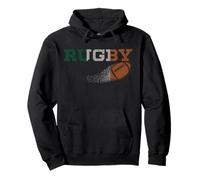 Giocatore di rugby Retro Allenatore di rugby Sport Calcio Rugby Fan Felpa con Cappuccio