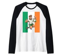 Giocatore di Rugby Salto Maglia con Maniche Raglan
