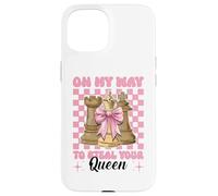 Giocatore di scacchi Maestro Chess Girl sulla mia strada per rubare la tua regina Custodia per iPhone 15