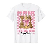 Giocatore di Scacchi Maestro Chess Girl sulla mia Strada per rubare la Tua Regina Maglietta