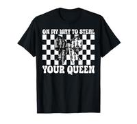 Giocatore di Scacchi Maestro Chess Girl sulla mia Strada per rubare la Tua Regina Maglietta