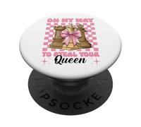 Giocatore di scacchi Maestro Chess Girl sulla mia strada per rubare la tua regina PopSockets PopGrip Adesivo