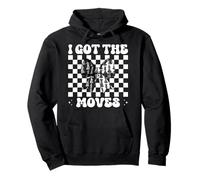 Giocatore di Scacchi Maestro Scacchi Ragazza Mamma Coquette I Got The Moves Felpa con Cappuccio