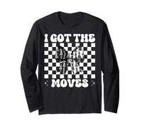 Giocatore di Scacchi Maestro Scacchi Ragazza Mamma Coquette I Got The Moves Maglia a Manica