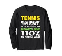 Giocatore di Tennis 90% Abilità Passione Cuore 110% Dare Sempre Maglia a Manica
