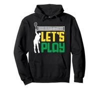 Giocatore di Tennis Giochiamo Appassionato Design Felpa con Cappuccio