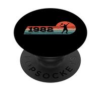 Giocatore di tennis nato nel 1982 Compleanno Tennista Tennis PopSockets PopGrip Adesivo