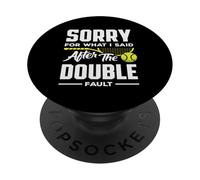 Giocatore di tennis scusa dopo il doppio errore PopSockets PopGrip Adesivo