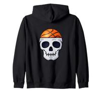 Giocatore di Teschio Brainer Basket Felpa con Cappuccio