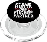 Giocatore Euchre Divertente Mal Di Schiena Carte PopSockets PopGrip per MagSafe