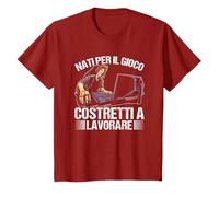 Giocatore Nati Per Il Gioco Gamer Divertente Gaming Maglietta