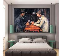 Giocatori di carte Paul Cezanne Dipinti famosi Replica Stampa su tela Immagine di arte della parete per soggiorno Arredamento camera da letto 70x100cmx1pcs frameless