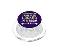 Giocatori di Escape Room Voglio rimanere bloccato in una stanza Enigmi PopSockets PopGrip per MagSafe