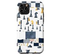 Giocatori di scacchi patchwork Il concorrente ama giocare a dama Custodia per iPhone 11 Pro