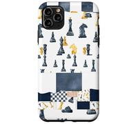 Giocatori di scacchi patchwork Il concorrente ama giocare a dama Custodia per iPhone 11 Pro Max