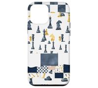 Giocatori di scacchi patchwork Il concorrente ama giocare a dama Custodia per iPhone 12 mini