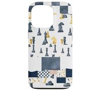Giocatori di scacchi patchwork Il concorrente ama giocare a dama Custodia per iPhone 13 Pro