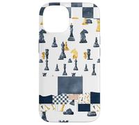 Giocatori di scacchi patchwork Il concorrente ama giocare a dama Custodia per iPhone 14