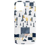 Giocatori di scacchi patchwork Il concorrente ama giocare a dama Custodia per iPhone 14 Plus