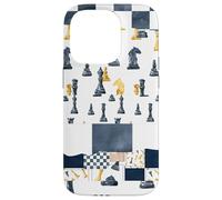 Giocatori di scacchi patchwork Il concorrente ama giocare a dama Custodia per iPhone 14 Pro