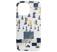Giocatori di scacchi patchwork Il concorrente ama giocare a dama Custodia per iPhone 14 Pro Max