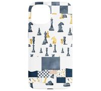 Giocatori di scacchi patchwork Il concorrente ama giocare a dama Custodia per iPhone 15