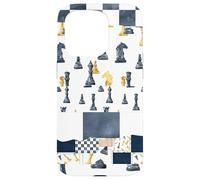 Giocatori di scacchi patchwork Il concorrente ama giocare a dama Custodia per iPhone 15 Pro