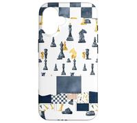 Giocatori di scacchi patchwork Il concorrente ama giocare a dama Custodia per iPhone 16